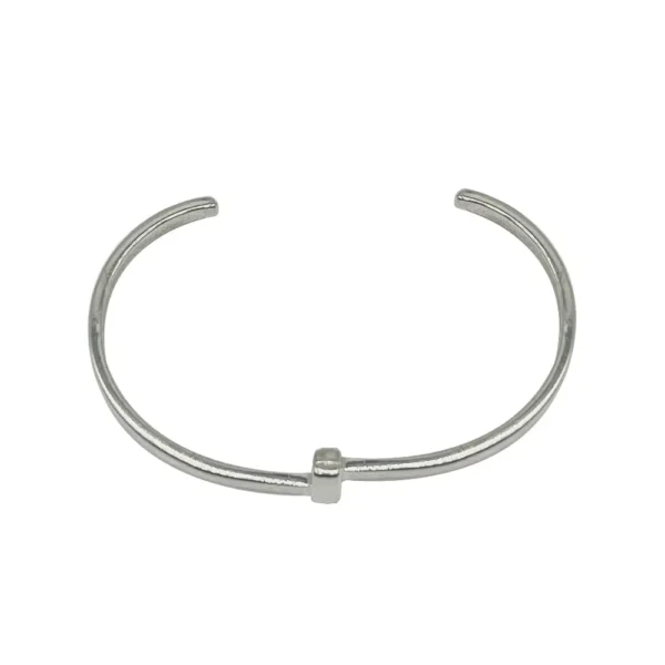 Bracelete Ajustável Banho Prata