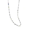 Chocker Zircônias Ovais Coloridas Com Extensor Banho Prata