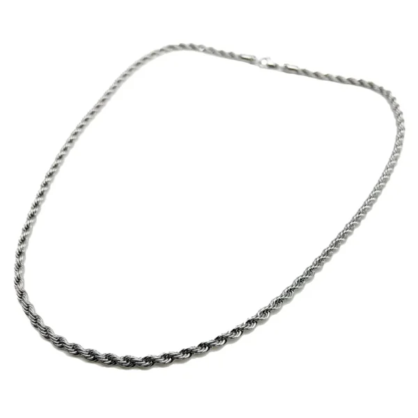 Corrente Masculina Twist Aço Inoxidável