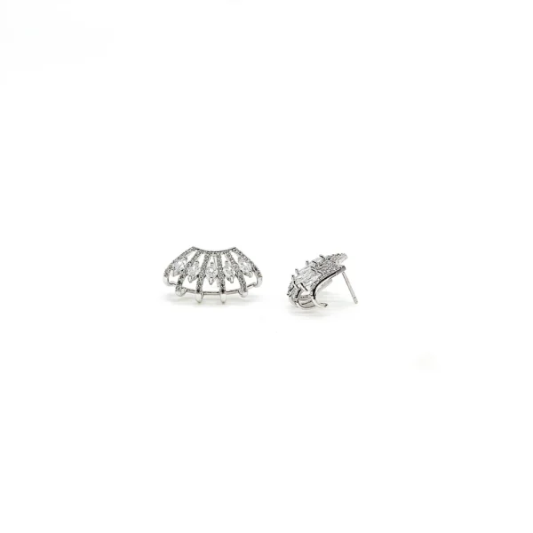 Brinco Ear Hook Cravejado Zirconia